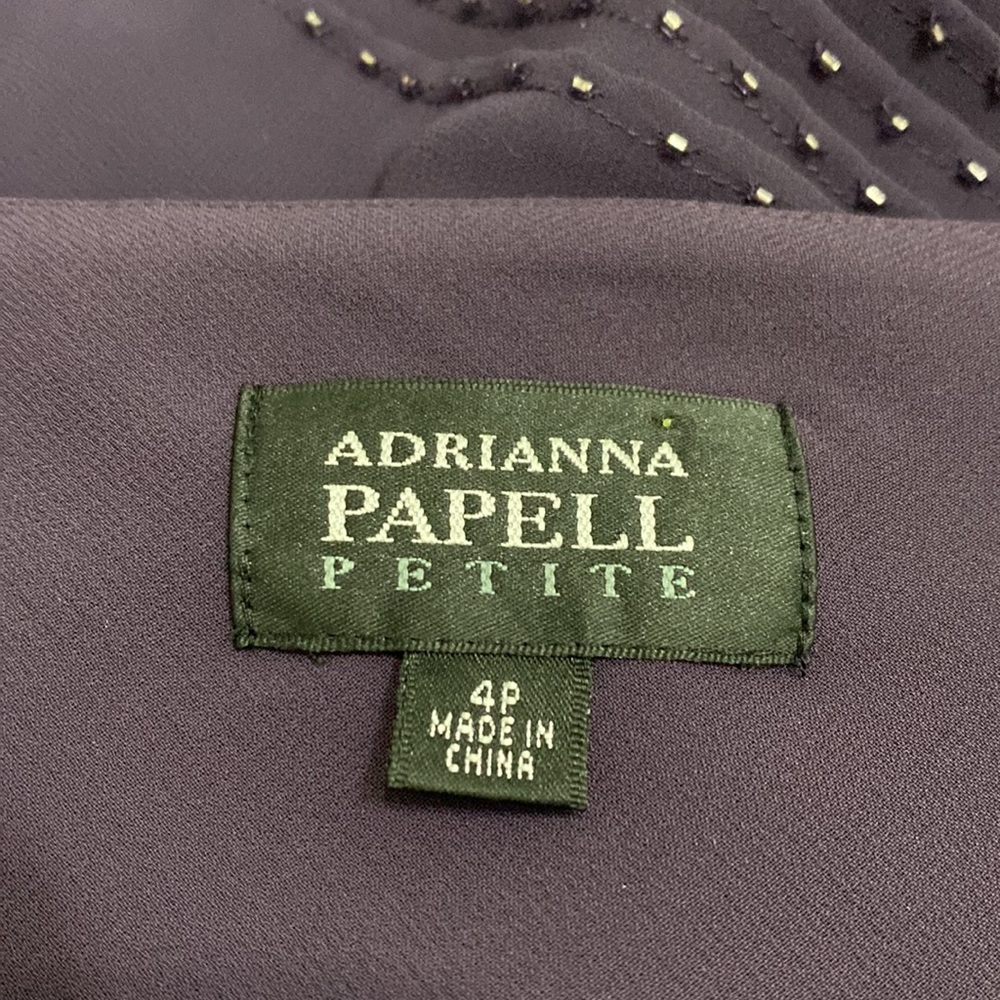 Adrianna Papell Plum Formal Dress. Ladies Size 4 - Picture 8 of 12